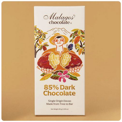 Malagos Tafelschokolade, 85 % Kakaoanteil, Philippinen